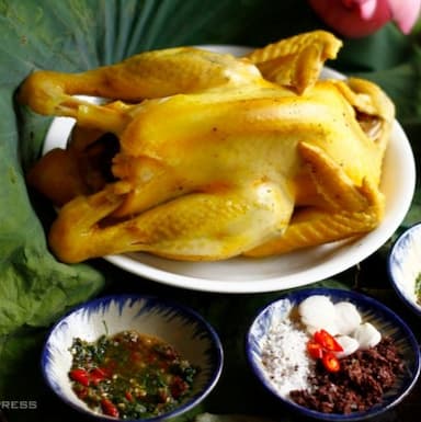 Gà luộc nhưng không cần nước