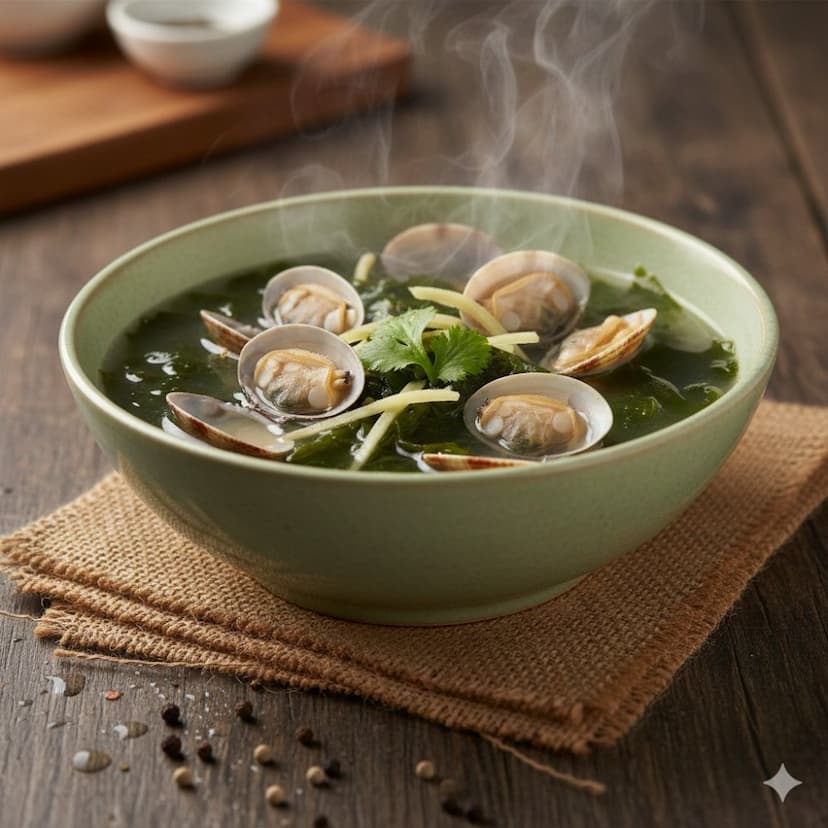 Súp nghêu rong biển