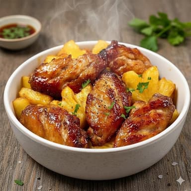 Cánh gà chiên dứa thơm